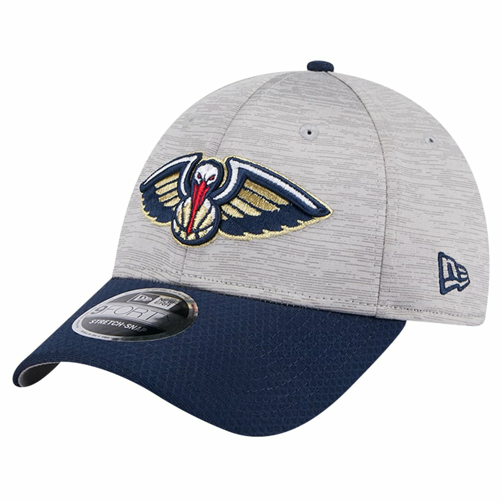 New Orleans Pelicans Active Digi-Tech Two-Tone 9FORTY Adjustable Hat Heather Gray/Navy - New Era