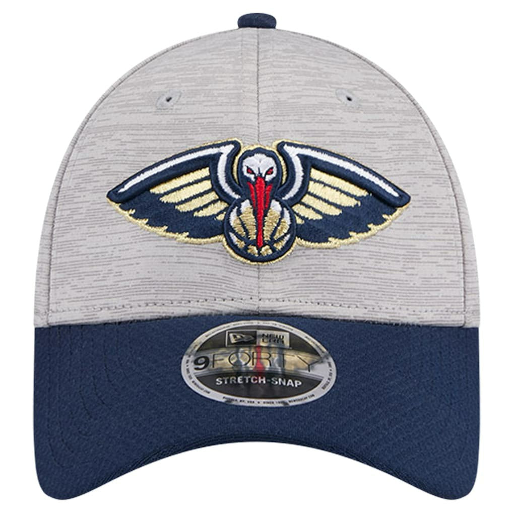 New Orleans Pelicans Active Digi-Tech Two-Tone 9FORTY Adjustable Hat Heather Gray/Navy - New Era