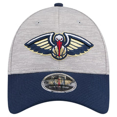 New Orleans Pelicans Active Digi-Tech Two-Tone 9FORTY Adjustable Hat Heather Gray/Navy - New Era