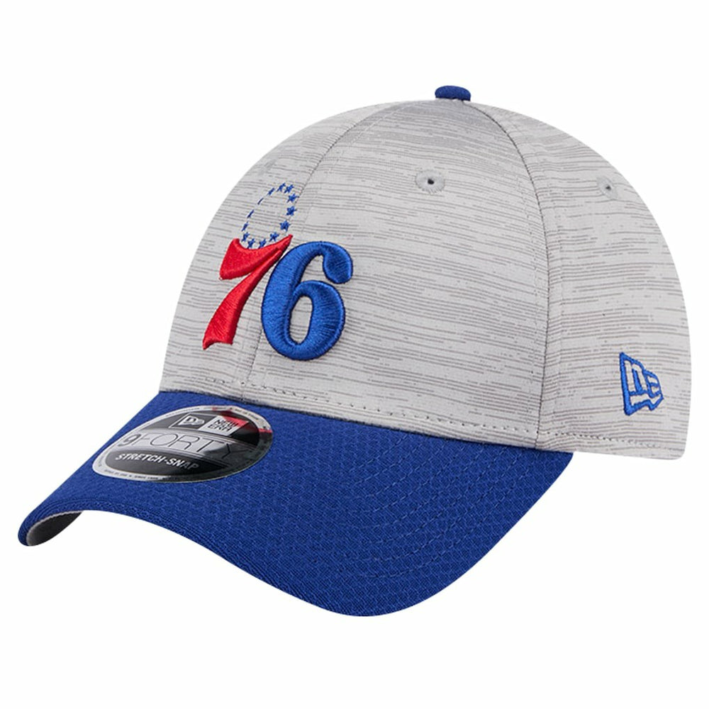 Philadelphia 76ers Active Digi-Tech Two-Tone 9FORTY Adjustable Hat Heather Gray/Royal - New Era