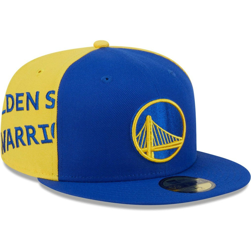 Golden State Warriors Gameday Wordmark 59FIFTY Fitted Hat Royal/Gold - New Era