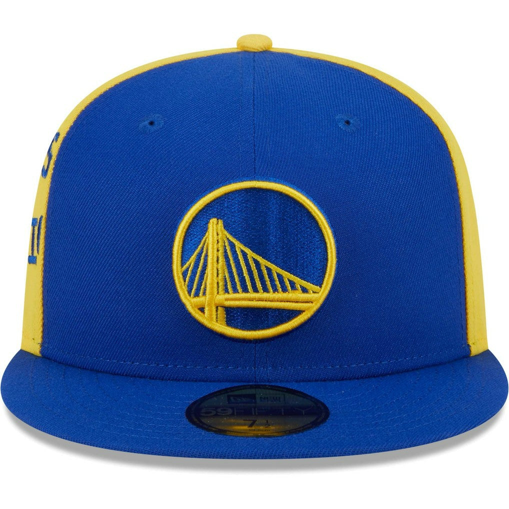 Golden State Warriors Gameday Wordmark 59FIFTY Fitted Hat Royal/Gold - New Era