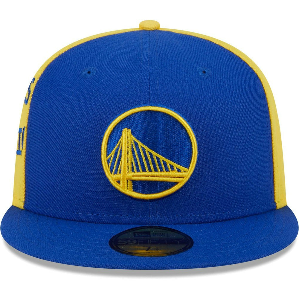 Golden State Warriors Gameday Wordmark 59FIFTY Fitted Hat Royal/Gold - New Era