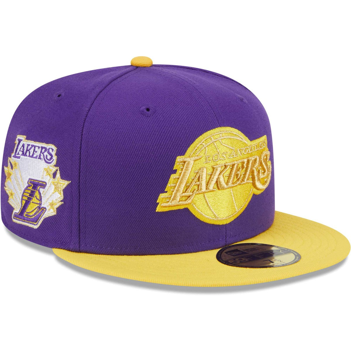 Los Angeles Lakers Gameday Gold Pop Stars 59FIFTY Fitted Hat Purple/Gold - New Era