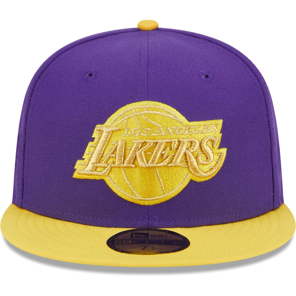 Los Angeles Lakers Gameday Gold Pop Stars 59FIFTY Fitted Hat Purple/Gold - New Era