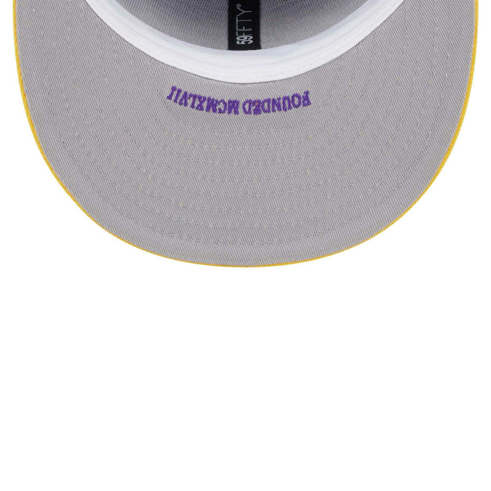 Los Angeles Lakers Gameday Gold Pop Stars 59FIFTY Fitted Hat Purple/Gold - New Era
