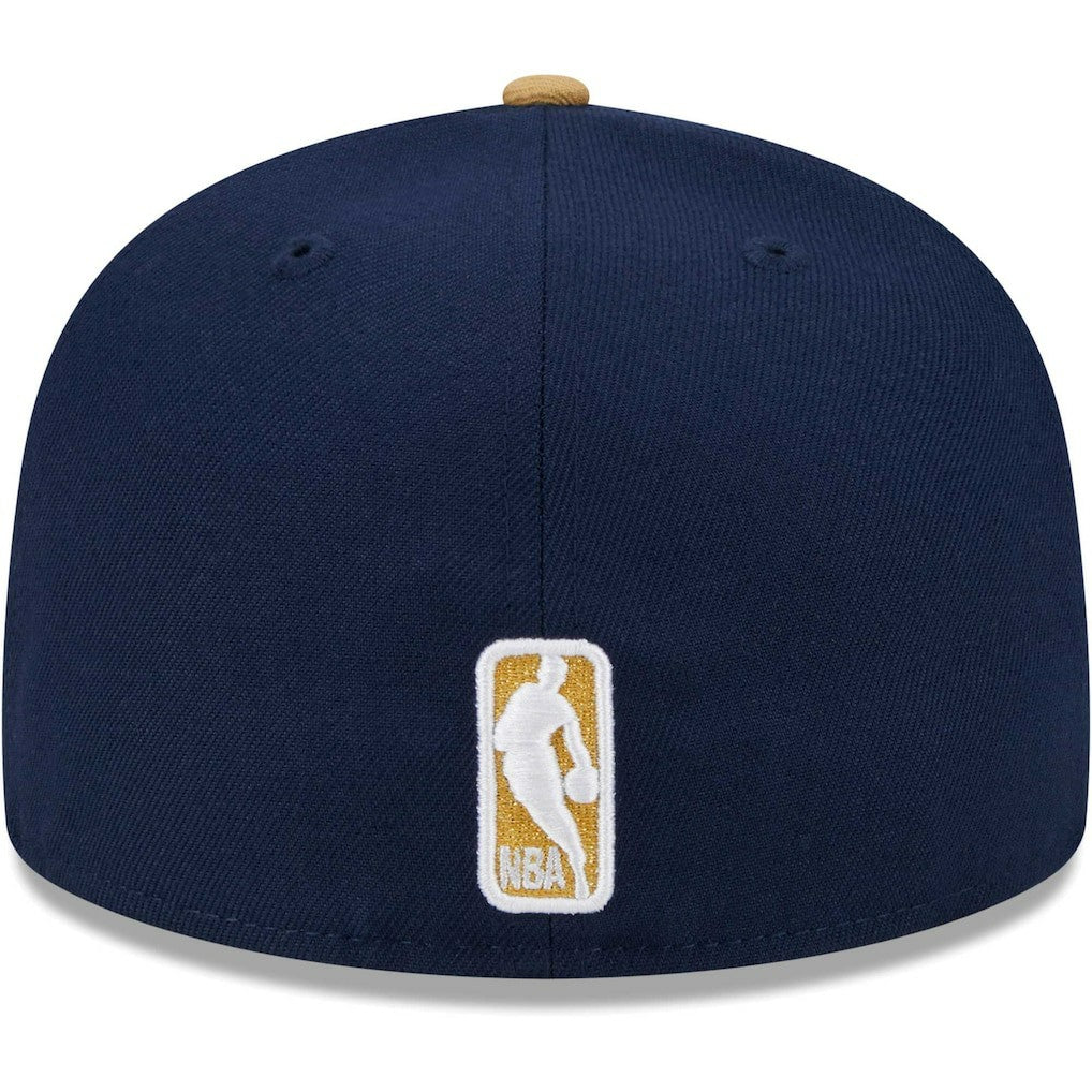 New Orleans Pelicans Gameday Gold Pop Stars 59FIFTY Fitted Hat Navy/Gold - New Era