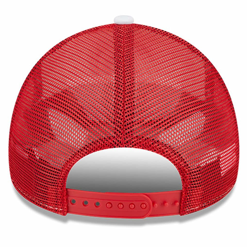 Atlanta Hawks Court Sport Foam A-Frame 9FORTY Adjustable Trucker Hat White/Red - New Era
