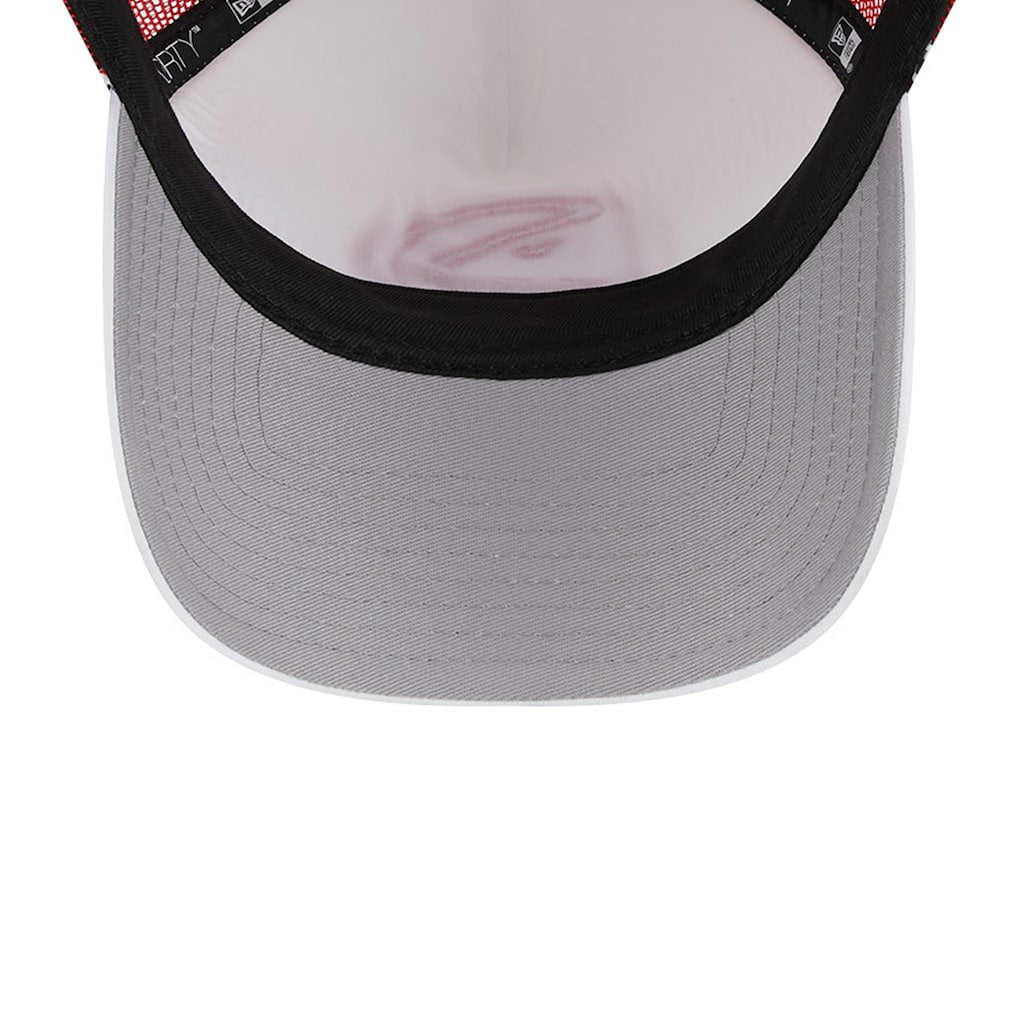 Atlanta Hawks Court Sport Foam A-Frame 9FORTY Adjustable Trucker Hat White/Red - New Era