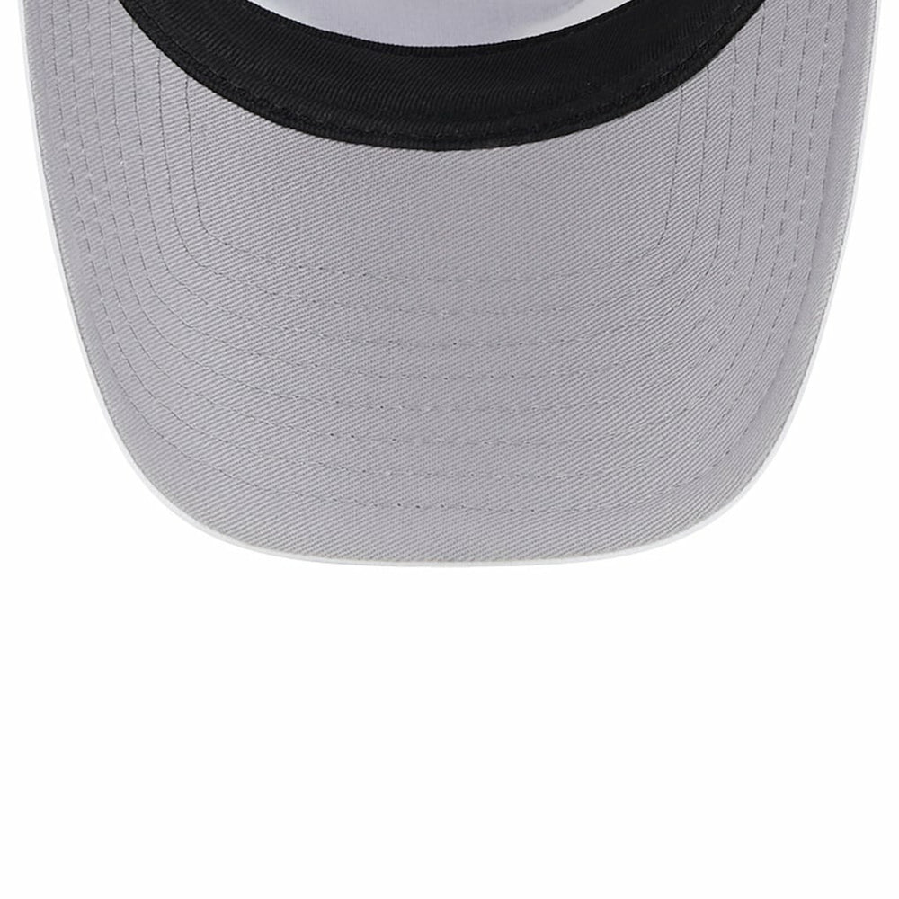 Chicago Bulls Court Sport Foam A-Frame 9FORTY Adjustable Trucker Hat White/Black - New Era
