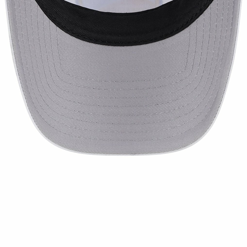 Golden State Warriors Court Sport Foam A-Frame 9FORTY Adjustable Trucker Hat White/Royal - New Era