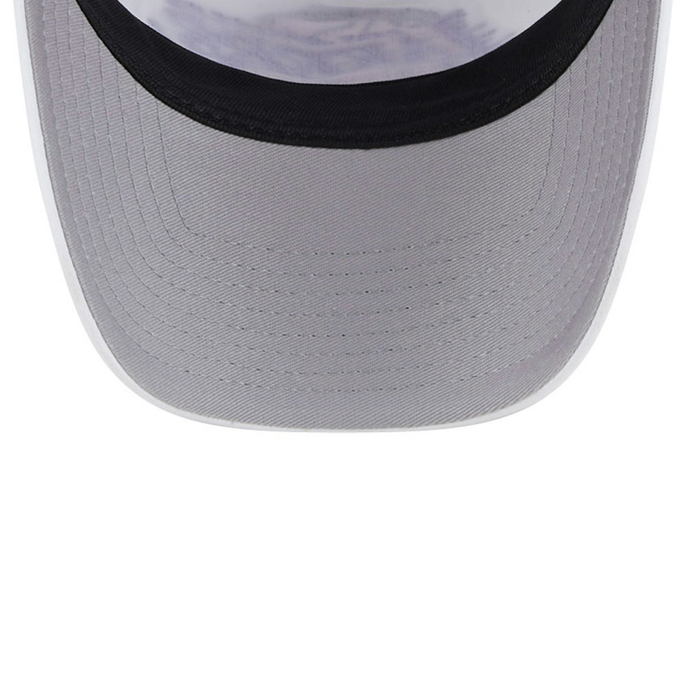 Los Angeles Lakers Court Sport Foam A-Frame 9FORTY Adjustable Trucker Hat White/Purple - New Era