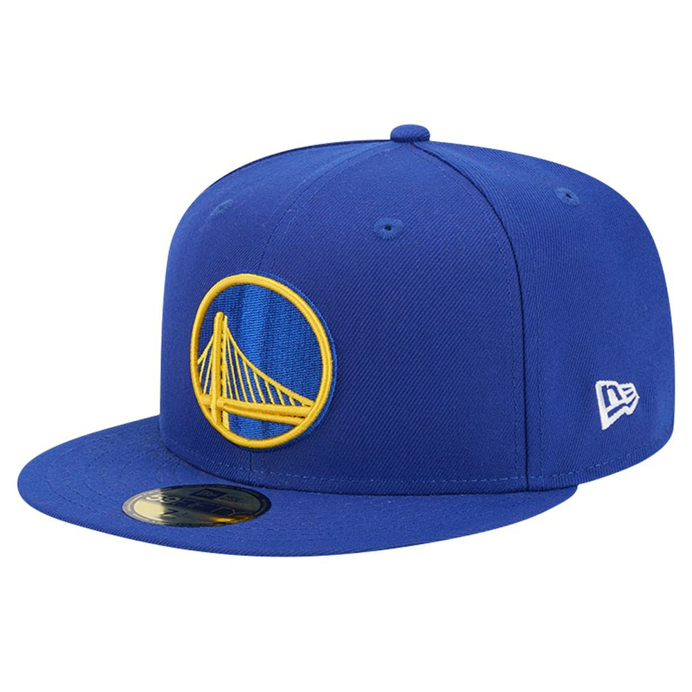 Golden State Warriors Court Sport Leather Applique 59FIFTY Fitted Hat Royal - New Era
