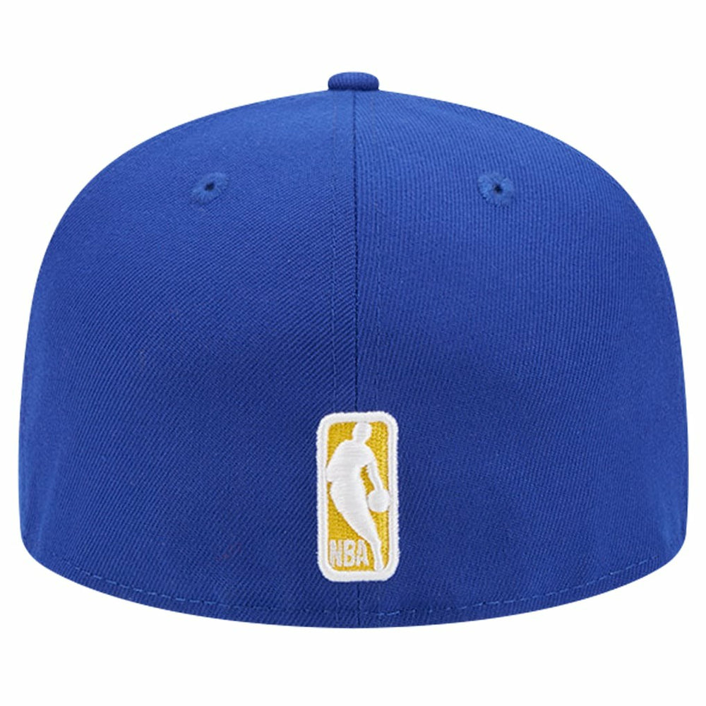 Golden State Warriors Court Sport Leather Applique 59FIFTY Fitted Hat Royal - New Era