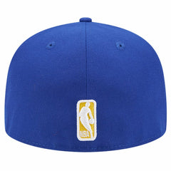 Golden State Warriors Court Sport Leather Applique 59FIFTY Fitted Hat Royal - New Era