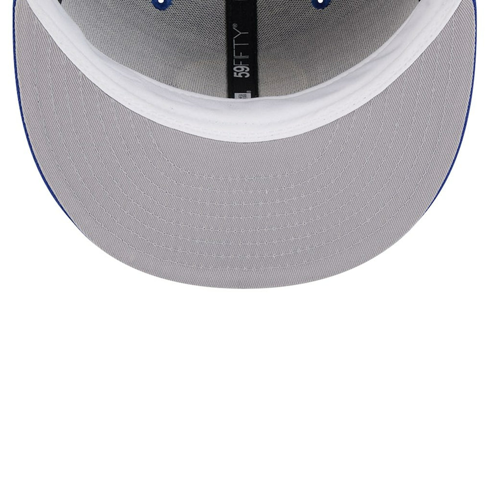 Golden State Warriors Court Sport Leather Applique 59FIFTY Fitted Hat Royal - New Era