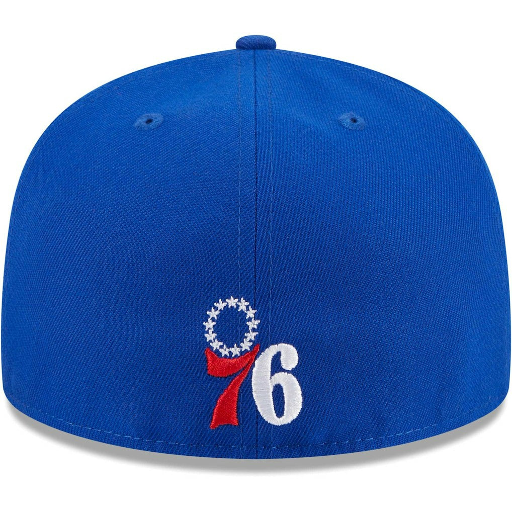 Philadelphia 76ers Game Day Hollow Logo Mashup 59FIFTY Fitted Hat Royal - New Era