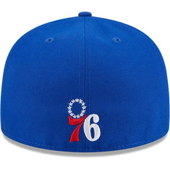 Philadelphia 76ers Game Day Hollow Logo Mashup 59FIFTY Fitted Hat Royal - New Era