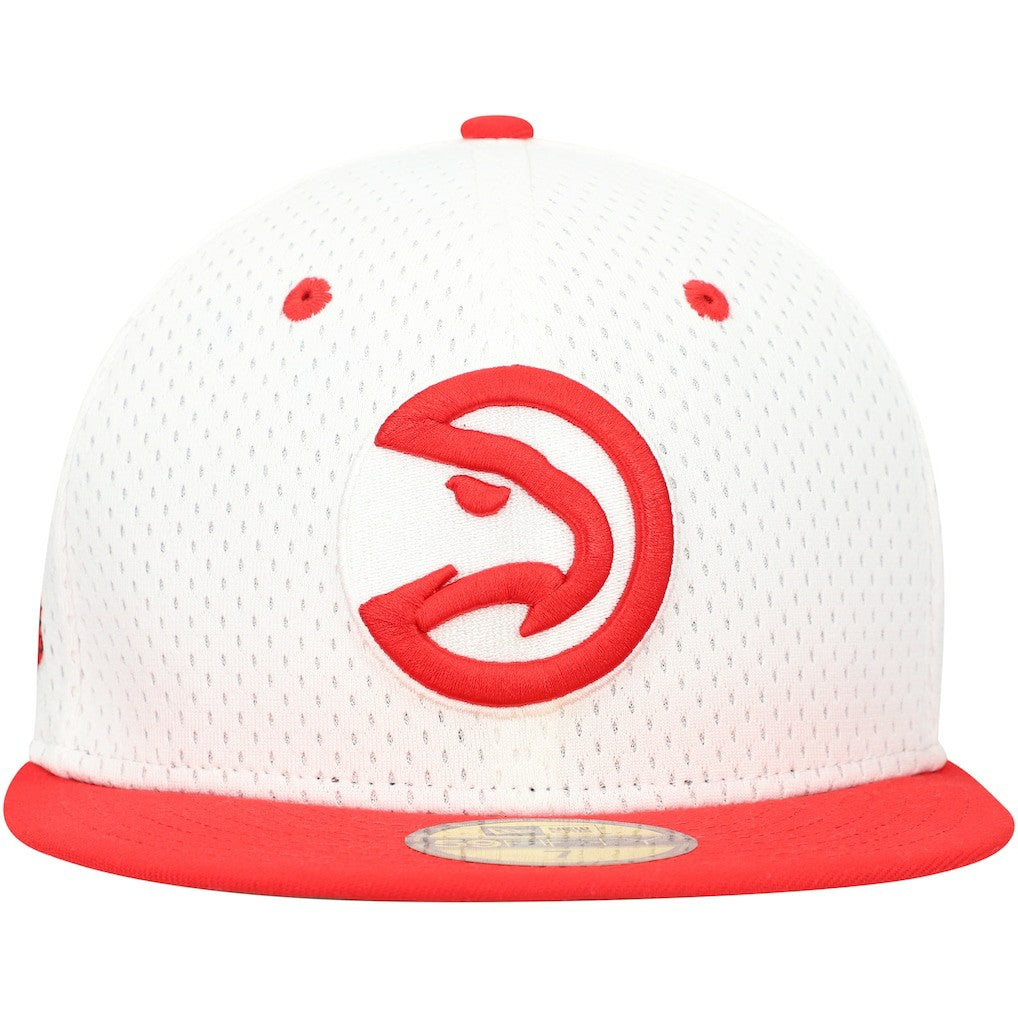 Atlanta Hawks Throwback 2Tone 59FIFTY Fitted Hat White/Red - New Era