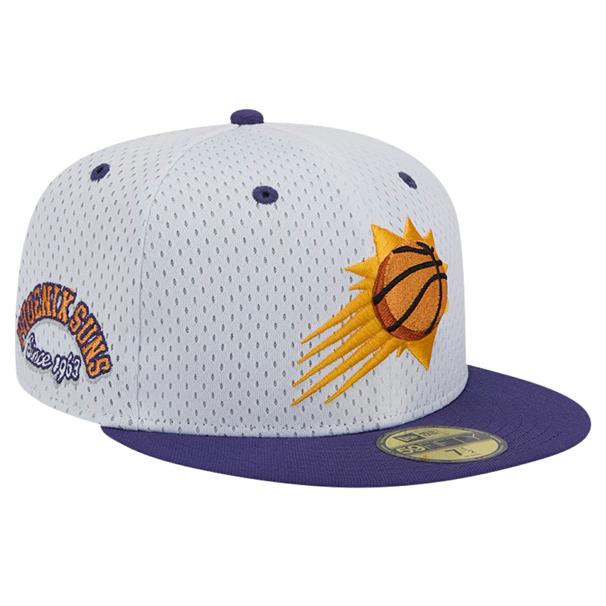 Phoenix Suns Throwback 2Tone 59FIFTY Fitted Hat White/Purple - New Era