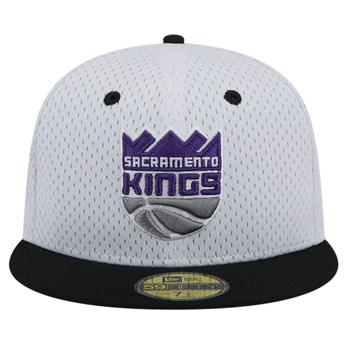Sacramento Kings Throwback 2Tone 59FIFTY Fitted Hat White/Black - New Era