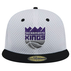 Sacramento Kings Throwback 2Tone 59FIFTY Fitted Hat White/Black - New Era