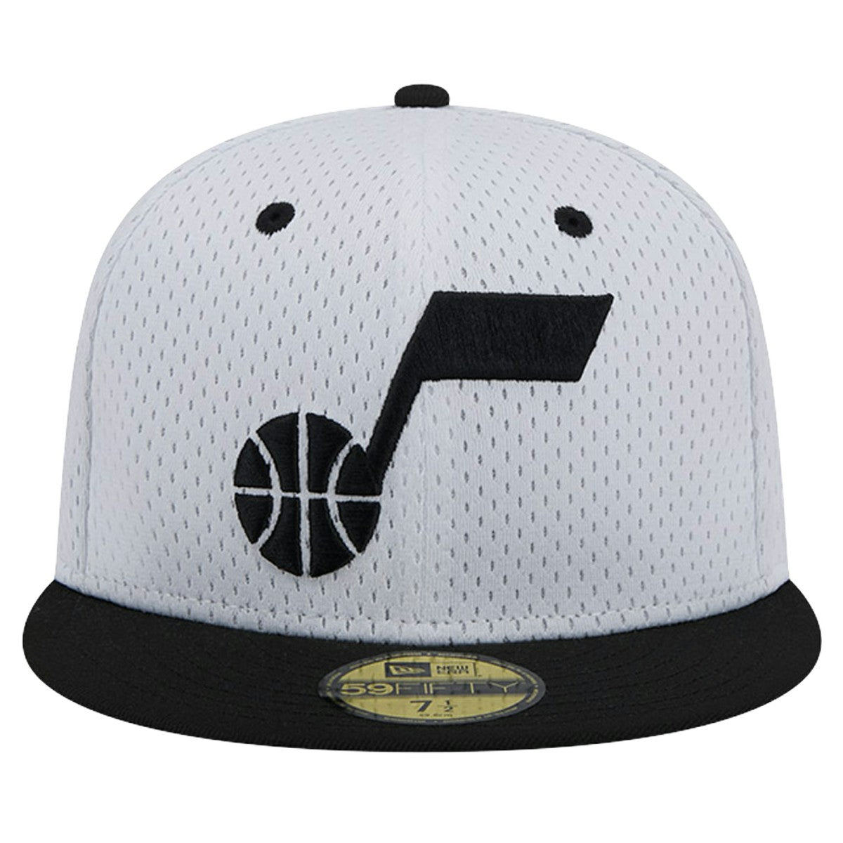 Utah Jazz Throwback 2Tone 59FIFTY Fitted Hat White/Black - New Era