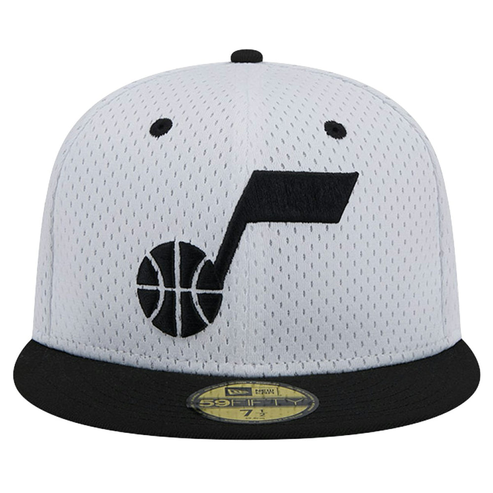 Utah Jazz Throwback 2Tone 59FIFTY Fitted Hat White/Black - New Era