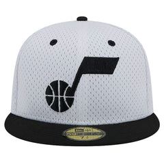 Utah Jazz Throwback 2Tone 59FIFTY Fitted Hat White/Black - New Era