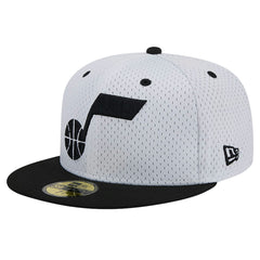 Utah Jazz Throwback 2Tone 59FIFTY Fitted Hat White/Black - New Era