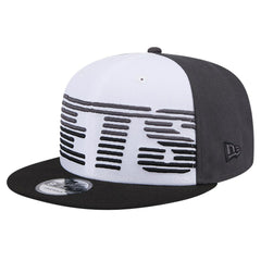 Brooklyn Nets Throwback Gradient Tech Font 9FIFTY Snapback Hat White/Black - New Era