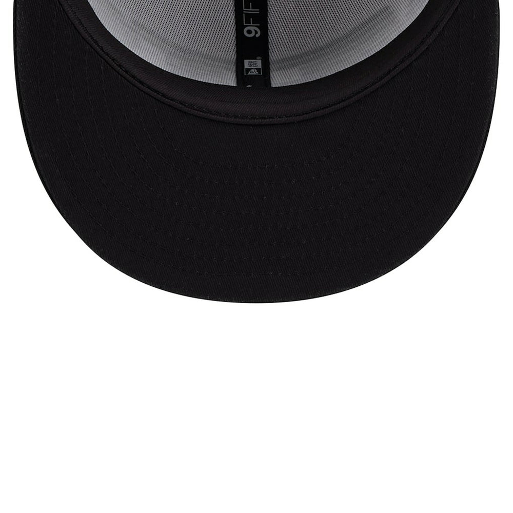 Brooklyn Nets Throwback Gradient Tech Font 9FIFTY Snapback Hat White/Black - New Era