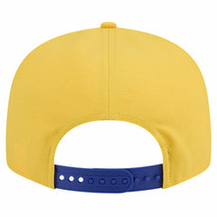 Golden State Warriors Throwback Gradient Tech Font 9FIFTY Snapback Hat White/Royal - New Era