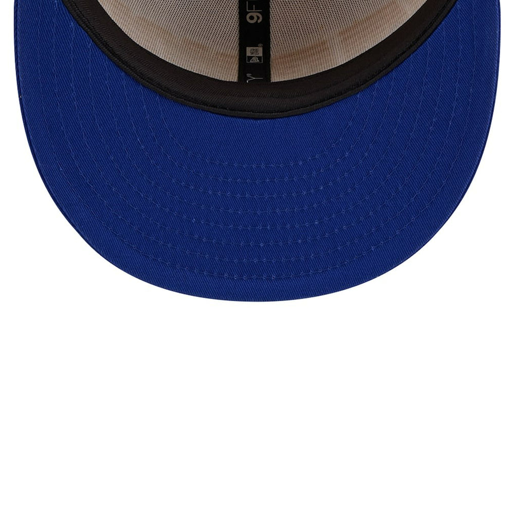 Golden State Warriors Throwback Gradient Tech Font 9FIFTY Snapback Hat White/Royal - New Era