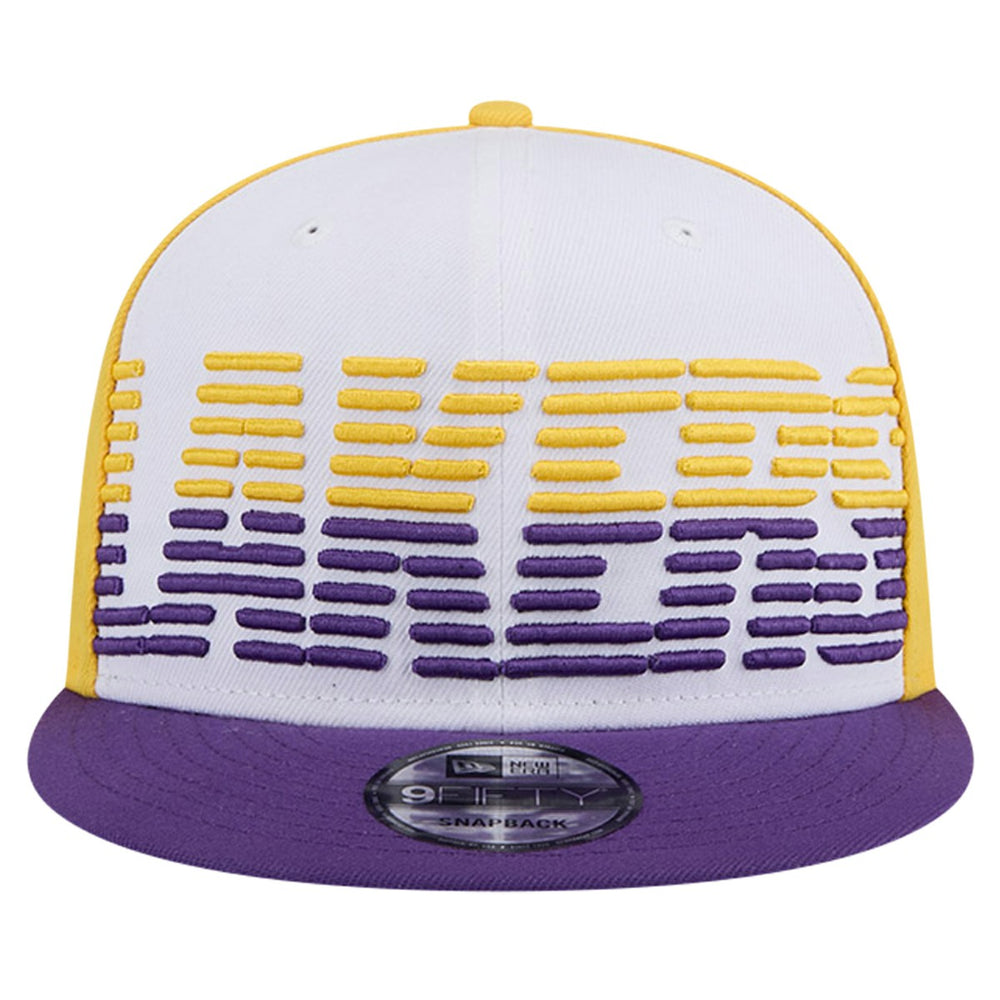 Los Angeles Lakers Throwback Gradient Tech Font 9FIFTY Snapback Hat White/Purple - New Era outlet