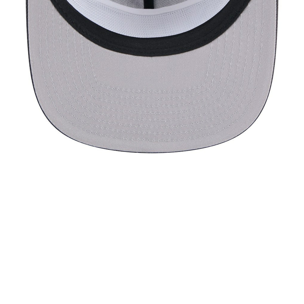 Brooklyn Nets Throwback Team Arch Golfer Snapback Hat Black/Charcoal - New Era