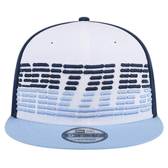 Memphis Grizzlies Throwback Gradient Tech Font 9FIFTY Snapback Hat White/Light Blue - New Era