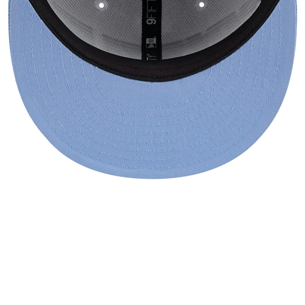 Memphis Grizzlies Throwback Gradient Tech Font 9FIFTY Snapback Hat White/Light Blue - New Era