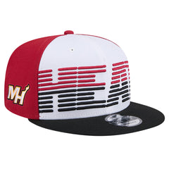Miami Heat Throwback Gradient Tech Font 9FIFTY Snapback Hat White/Black - New Era