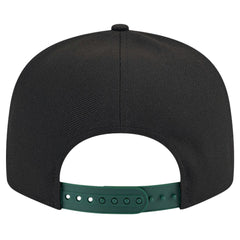Milwaukee Bucks Throwback Gradient Tech Font 9FIFTY Snapback Hat White/Hunter Green - New Era