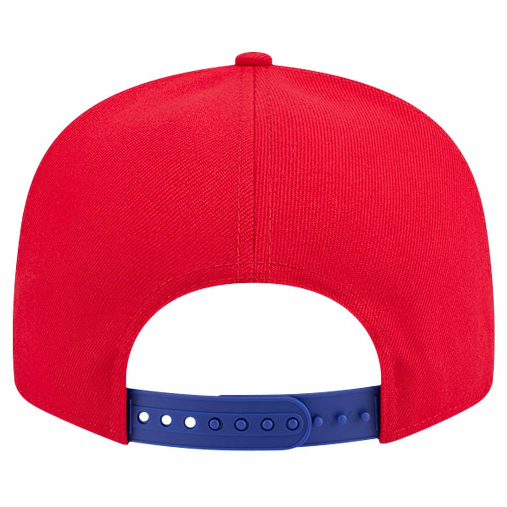 Philadelphia 76ers Throwback Gradient Tech Font 9FIFTY Snapback Hat White/Royal - New Era