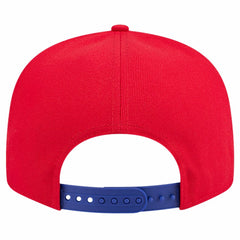 Philadelphia 76ers Throwback Gradient Tech Font 9FIFTY Snapback Hat White/Royal - New Era