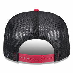 Miami Heat Throwback Team Arch Golfer Snapback Hat Black/Red - New Era