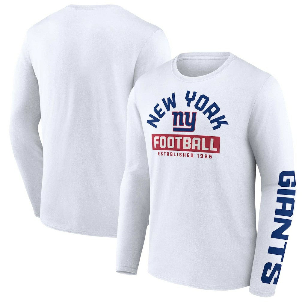 New York Giants Long Sleeve T-Shirt - White T-shirts