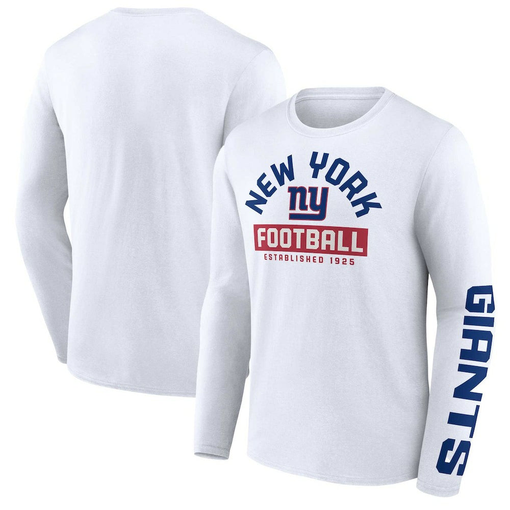 New York Giants Long Sleeve T-Shirt - White T-shirts