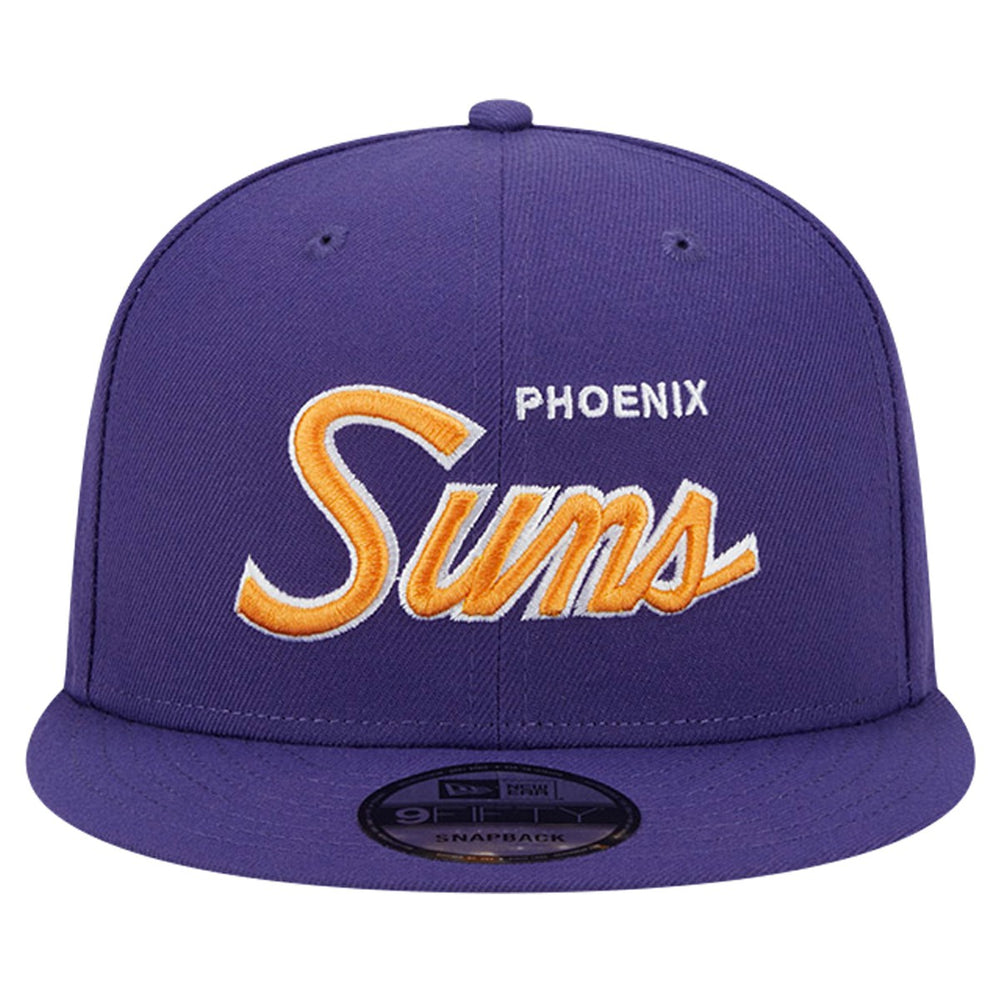 Phoenix Suns Script Side Patch 9FIFTY Snapback Hat Purple - New Era