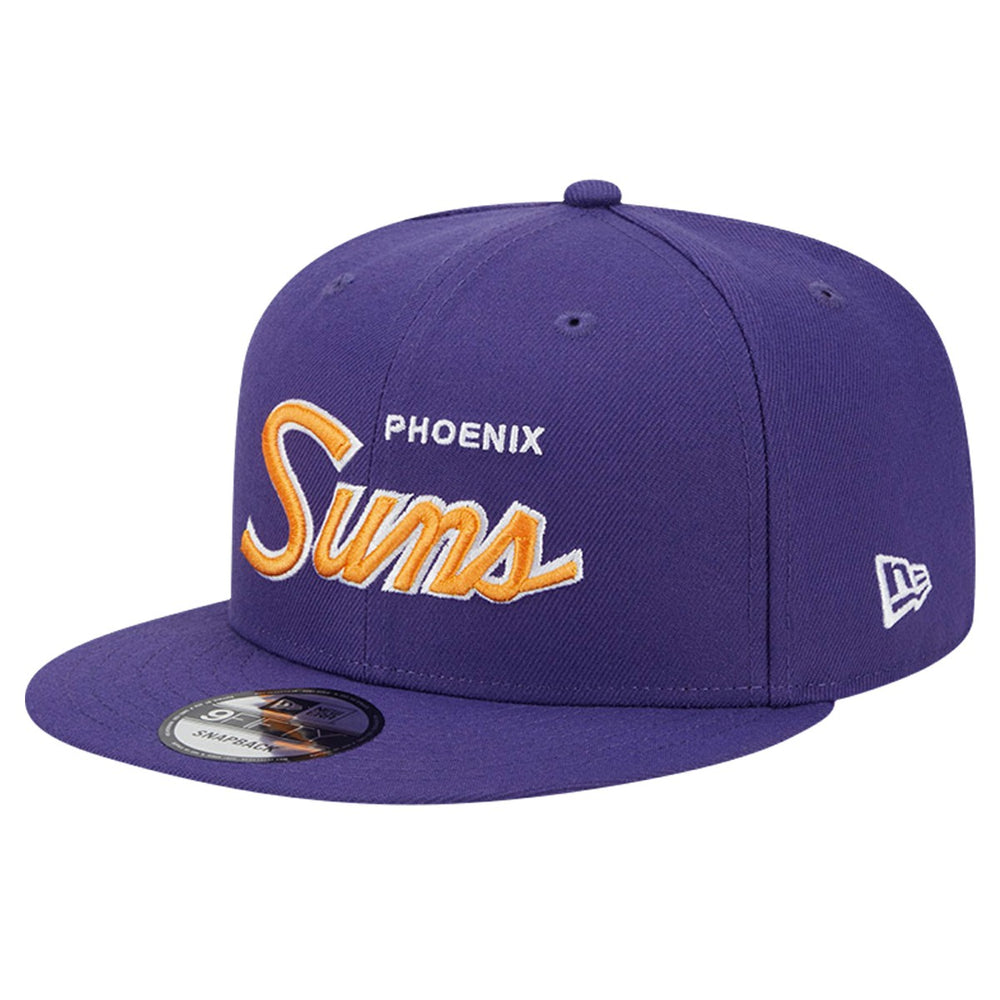 Phoenix Suns Script Side Patch 9FIFTY Snapback Hat Purple - New Era