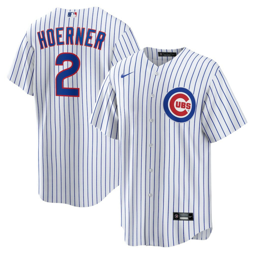 Nico Hoerner Chicago Cubs Nike Replica Player Jersey - White Jerseys