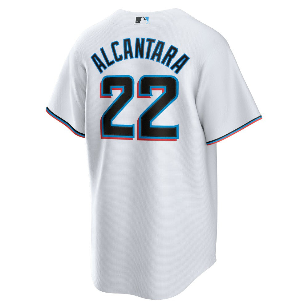 Sandy Alcantara Miami Marlins Nike Replica Player Jersey - White Jerseys