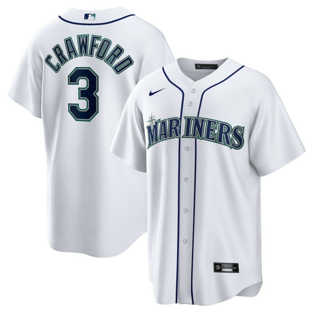 JP Crawford Seattle Mariners Nike Home Replica Jersey - White Jerseys
